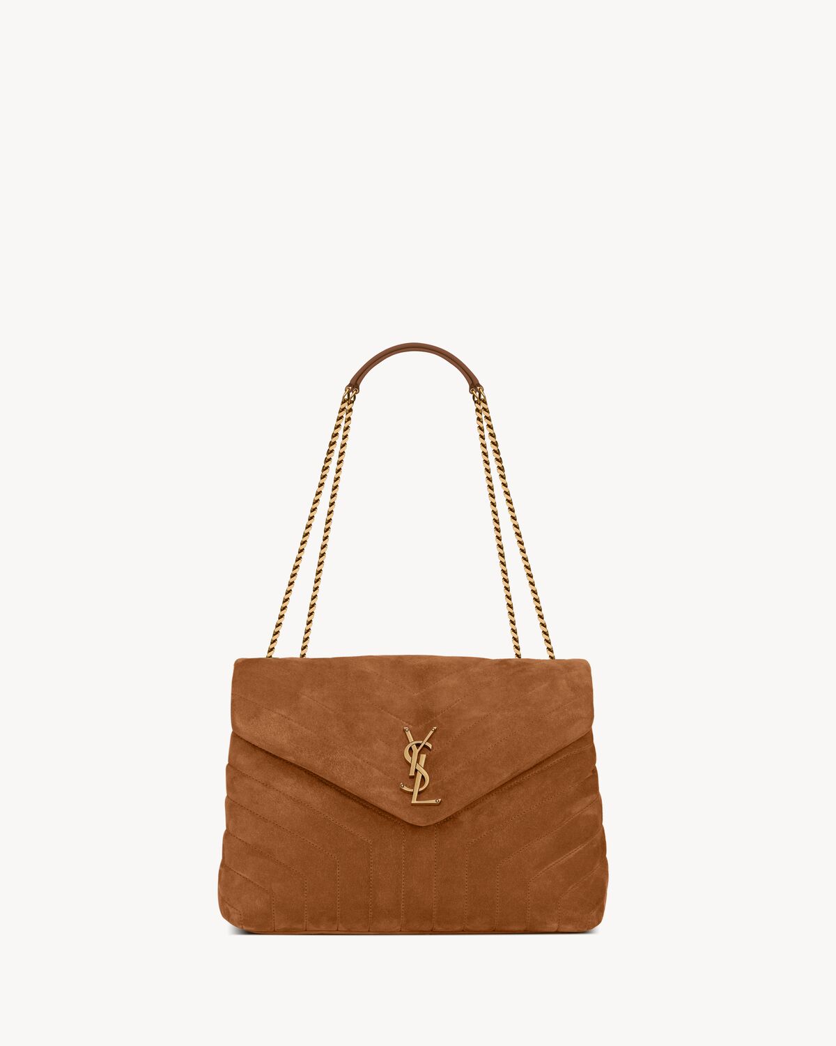 YSL Loulou Medium in Quilted Suede - Image 1